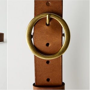 Aritzia Auxiliary Classic Belt small brown